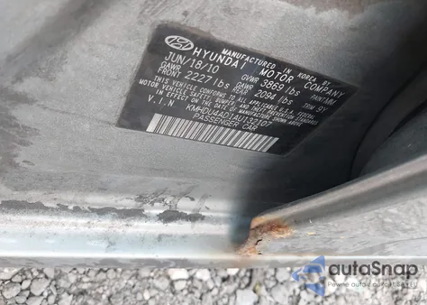 2010 Hyundai Elantra Gls из США, поврежденный, VIN KMHDU4AD1AU132107